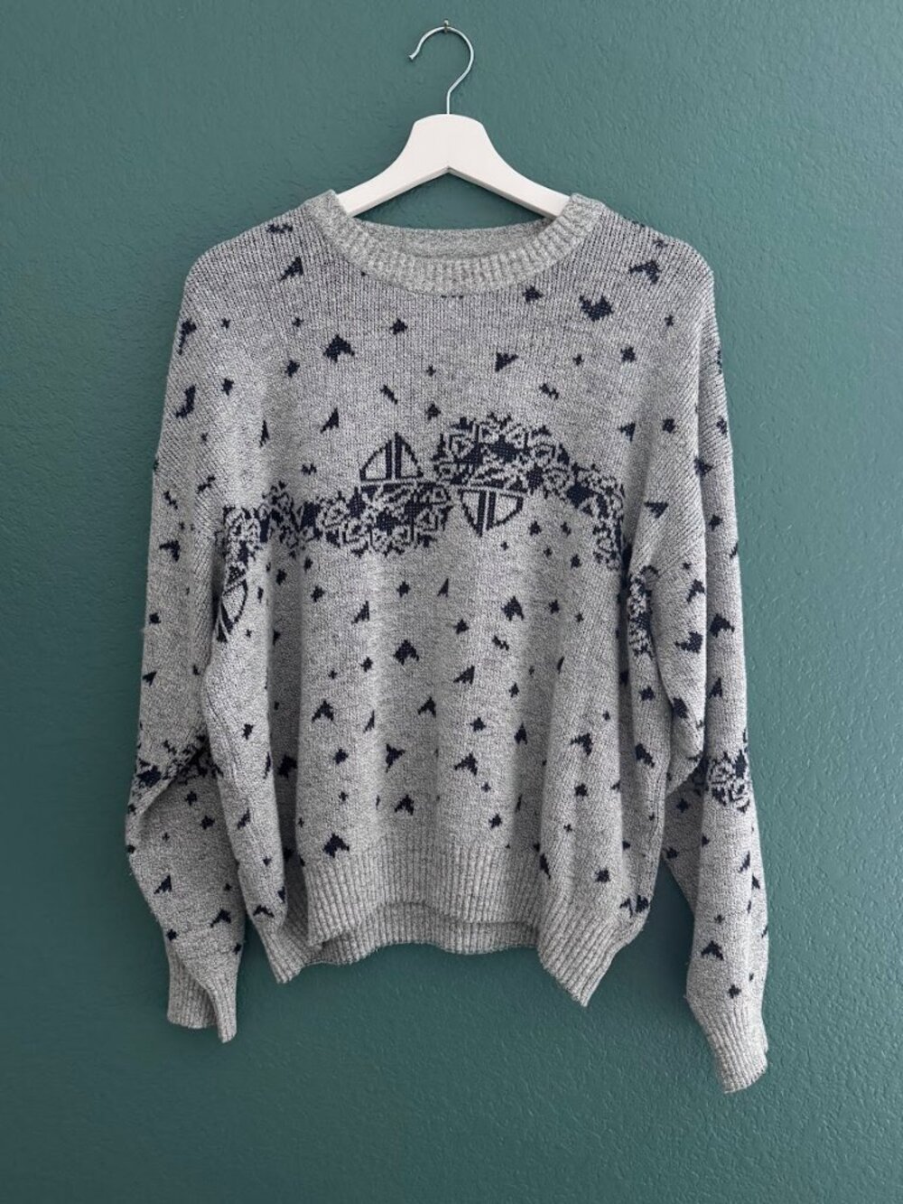 VTG 90's Maselli - Philipp Mäser Austria Geometric Knit Sweater Cotton Blend XL